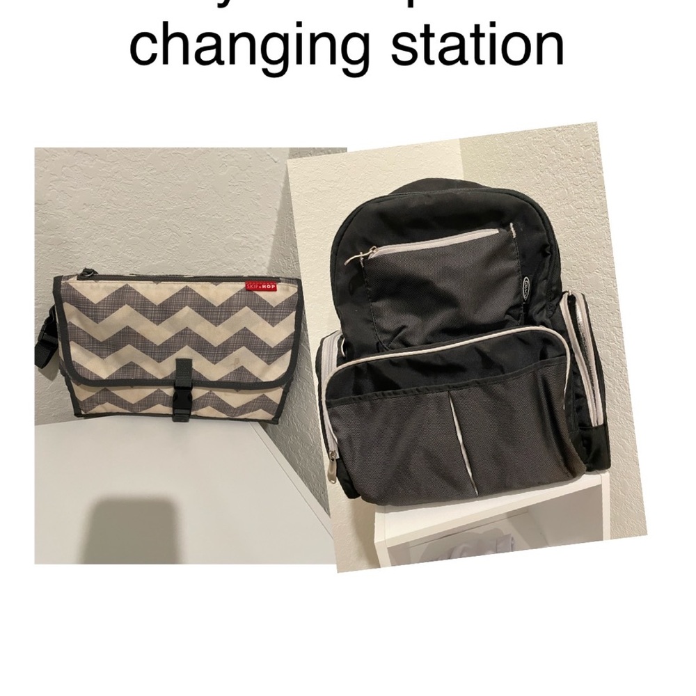 Baby back pack & changing station